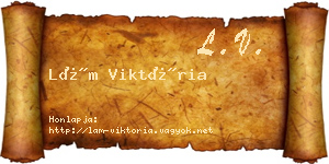 Lám Viktória névjegykártya