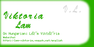 viktoria lam business card